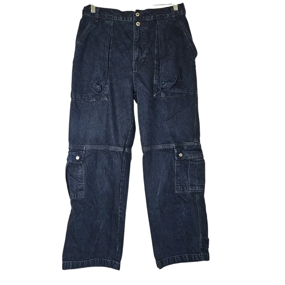 Free People We The Free Marx Slouchy Cargo Jeans•Size 28•NWOT - Picture 7 of 14